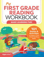 Book cover for My First Grade Reading Workbook: 101 Games & Activities to Support First Grade Reading Skills
