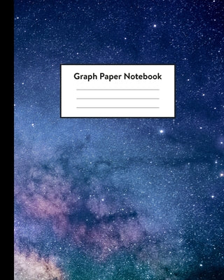 Book cover for Graph Paper Notebook: 5 x 5 squares per inch, Quad Ruled - 8 x 10 - Outer Space Constellations - Math and Science Composition Notebook for f