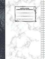 Book cover for Graph Paper Composition Notebook: 110 Pages - Quad Ruled 4x4 - 8.5" x 11" Marble Large Notebook with Grid Paper - Math Notebook For Students