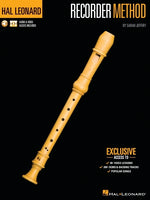 Book cover for Hal Leonard Recorder Method by Sarah Jeffery - Book with 200+ Audio Demo & Backing Tracks & 40+ Video Lessons Included