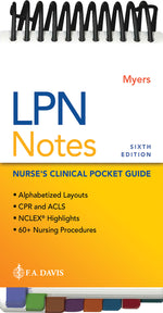 Book cover for LPN Notes: Nurse's Clinical Pocket Guide