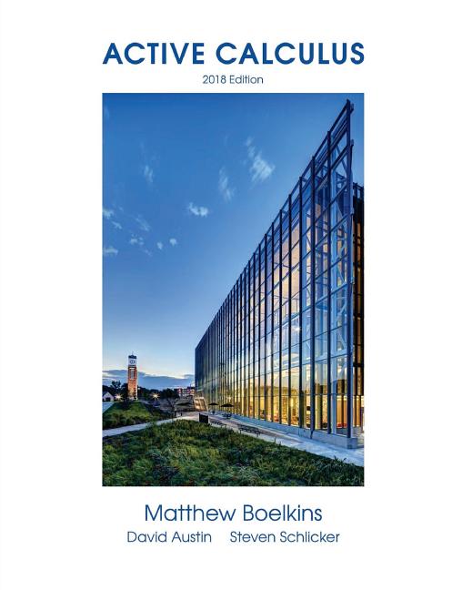 Book cover for Active Calculus 2018: Single Variable