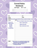 Book cover for Cornell Notes Notebook: Note Taking System, For Students, Writers, Meetings, Lectures Large Size 8.5 x 11 (21.59 x 27.94 cm), Durable Matte Pu