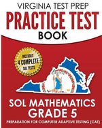 Book cover for VIRGINIA TEST PREP Practice Test Book SOL Mathematics Grade 5: Includes Four SOL Math Practice Tests