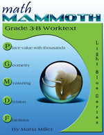 Book cover for Math Mammoth Grade 3-B Worktext