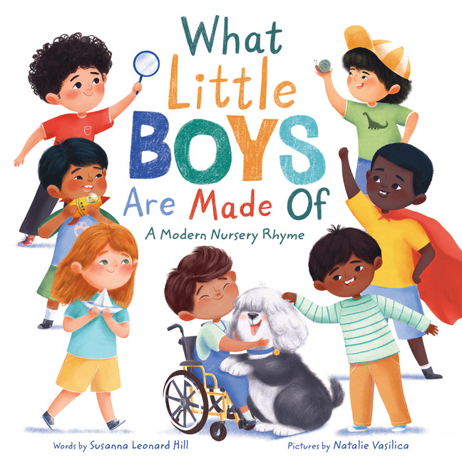 Book cover for What Little Boys Are Made of: A Modern Nursery Rhyme