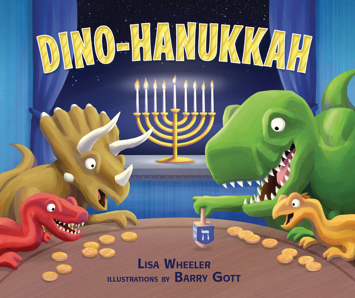 Book cover for Dino-Hanukkah