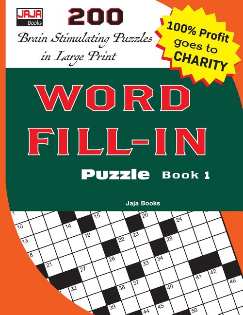 Book cover for Word Fill-In Puzzle Book 1
