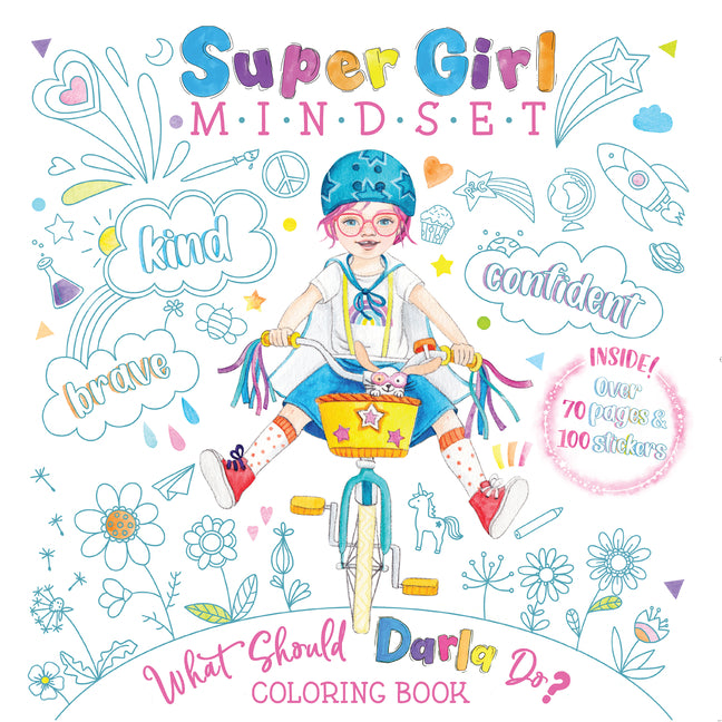 Book cover for Super Girl Mindset Coloring Book: What Should Darla Do?