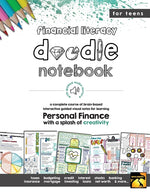 Book cover for Personal Finance Doodle Notes: Brain Based Interactive Guided Notes