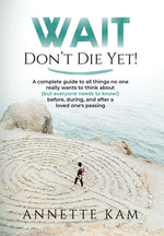 Book cover for Wait - Don't Die Yet!: A complete guide to all things no one really wants to think about (but everyone needs to know) before, during, and aft
