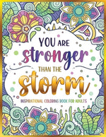 Book cover for Inspirational Coloring Book for Adults: 50 Motivational Quotes & Patterns to Color - A Variety of Relaxing Positive Affirmations for Adults & Teens