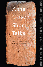 Book cover for Short Talks: Brick Books Classics 1