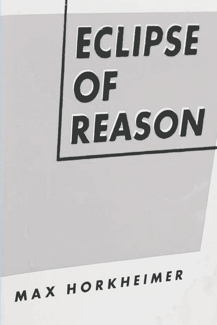 Book cover for Eclipse of Reason