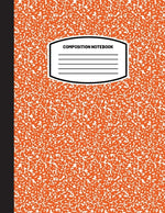 Book cover for Classic Composition Notebook: (8.5x11) Wide Ruled Lined Paper Notebook Journal (Orange) (Notebook for Kids, Teens, Students, Adults) Back to School