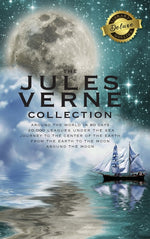 Book cover for Jules Verne Collection (5 Books in 1) Around the World in 80 Days, 20,000 Leagues Under the Sea, Journey to the Center of the Earth, From the Earth to