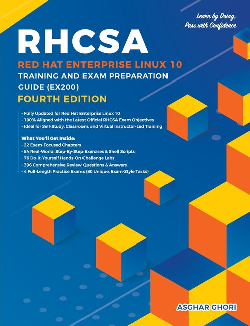 Book cover for RHCSA Red Hat Enterprise Linux 10: Training and Exam Preparation Guide (EX200), Fourth Edition