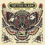 Book cover for The Tattoo Flash Coloring Book: For Adults (Mindfulness Coloring, Tattoo, Activity Book)