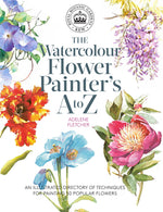 Book cover for Kew: The Watercolour Flower Painter's A to Z: An Illustrated Directory of Techniques for Painting 50 Popular Flowers