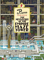 Book cover for Pierre the Maze Detective: The Mystery of the Empire Maze Tower: (Maze Book for Kids, Adventure Puzzle Book, Seek and Find Book)