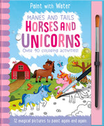 Book cover for Manes and Tails - Horses and Unicorns, Mess Free Activity Book