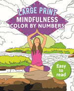 Book cover for Mindfulness Color-By-Numbers Large Print