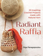 Book cover for Radiant Raffia: 20 Inspiring Crochet Projects Made with Natural Yarn