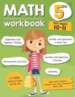 Book cover for Math Workbook Grade 5 (Ages 10-11): A 5th Grade Math Workbook For Learning Aligns With National Common Core Math Skills