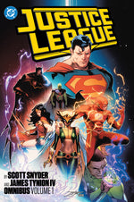 Book cover for Justice League by Scott Snyder and James Tynion IV Omnibus Vol. 1