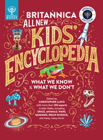 Book cover for Britannica All New Kids' Encyclopedia: Updated Edition - What We Know & What We Don't