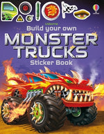 Book cover for Build Your Own Monster Trucks Sticker Book