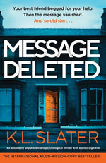 Book cover for Message Deleted: An absolutely unputdownable psychological thriller with a shocking twist