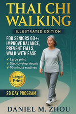 Book cover for Thai Chi Walking: For Seniors Over 60 - Easy At Home Exercises to Improve Balance, Prevent Falls and Walk with Confidence