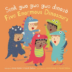 Book cover for Senk Gwo Gwo Gwo Dinozò/Five Enormous Dinosaurs