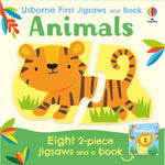 Book cover for Usborne First Jigsaws and Book: Animals
