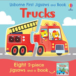 Book cover for Usborne First Jigsaws and Book: Trucks