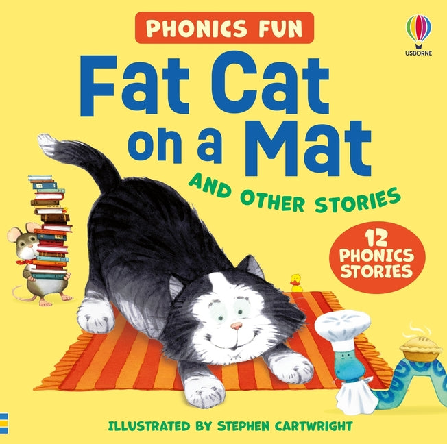 Book cover for Usborne Phonics - Fat Cat on a Mat and Other Stories