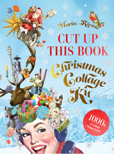 Book cover for Cut Up This Book: Christmas Collage Kit