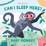 Book cover for Can I Sleep Here Baby Monkey