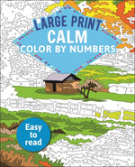 Book cover for Large Print Calm Color by Numbers: Easy to Read