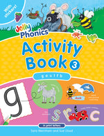 Book cover for Jolly Phonics Activity Book 3: In Print Letters (American English Edition)