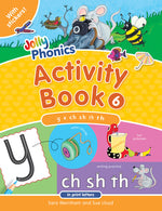 Book cover for Jolly Phonics Activity Book 6: In Print Letters (American English Edition)