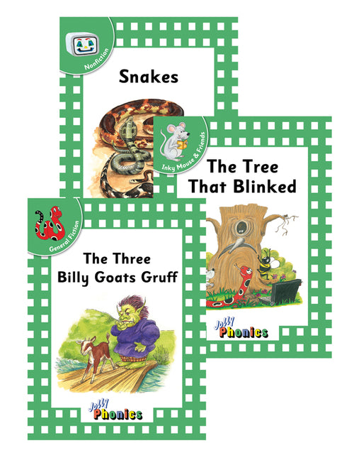 Book cover for Jolly Phonics Readers, Complete Set Level 3: In Print Letters (American English Edition)