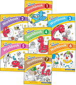 Book cover for Jolly Phonics Workbooks 1-7: In Print Letters (American English Edition)