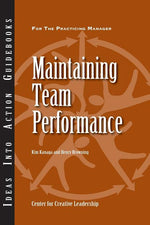Book cover for Maintaining Team Performance
