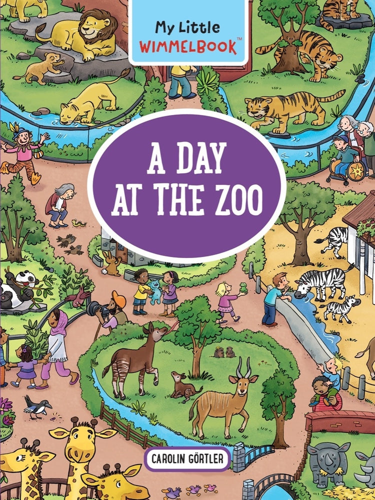 Book cover for My Little Wimmelbook(r) - A Day at the Zoo: A Look-And-Find Book (Kids Tell the Story)
