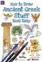 Book cover for How To Draw Ancient Greek Stuff Real Easy: Easy step by step drawing guide