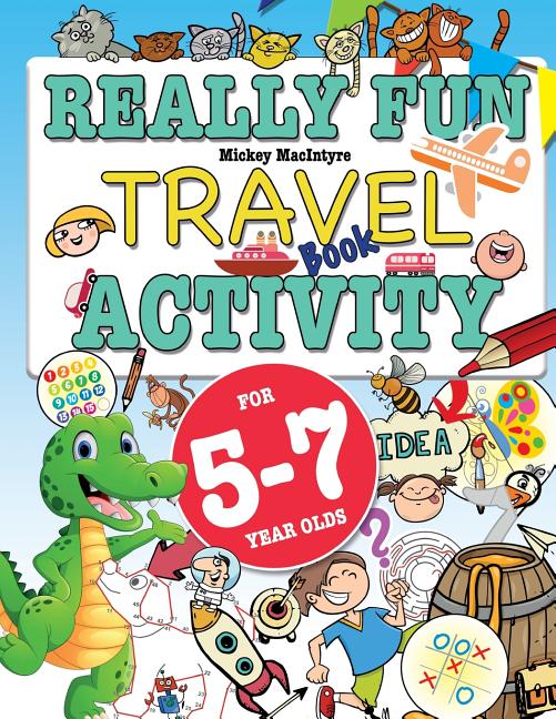 Book cover for Really Fun Travel Activity Book For 5-7 Year Olds: Fun & educational activity book for five to seven year old children