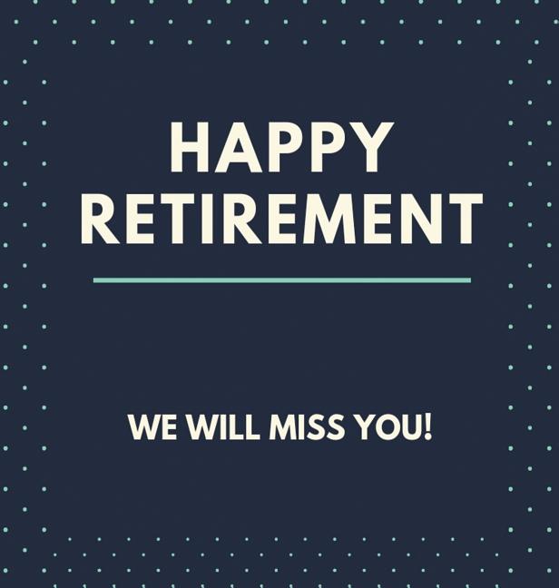 Book cover for Happy Retirement Guest Book (Hardcover): Guestbook for retirement, message book, memory book, keepsake, retirment book to sign