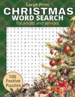 Book cover for Christmas Word Search: 100 themed puzzles Large Print puzzles for adults and seniors